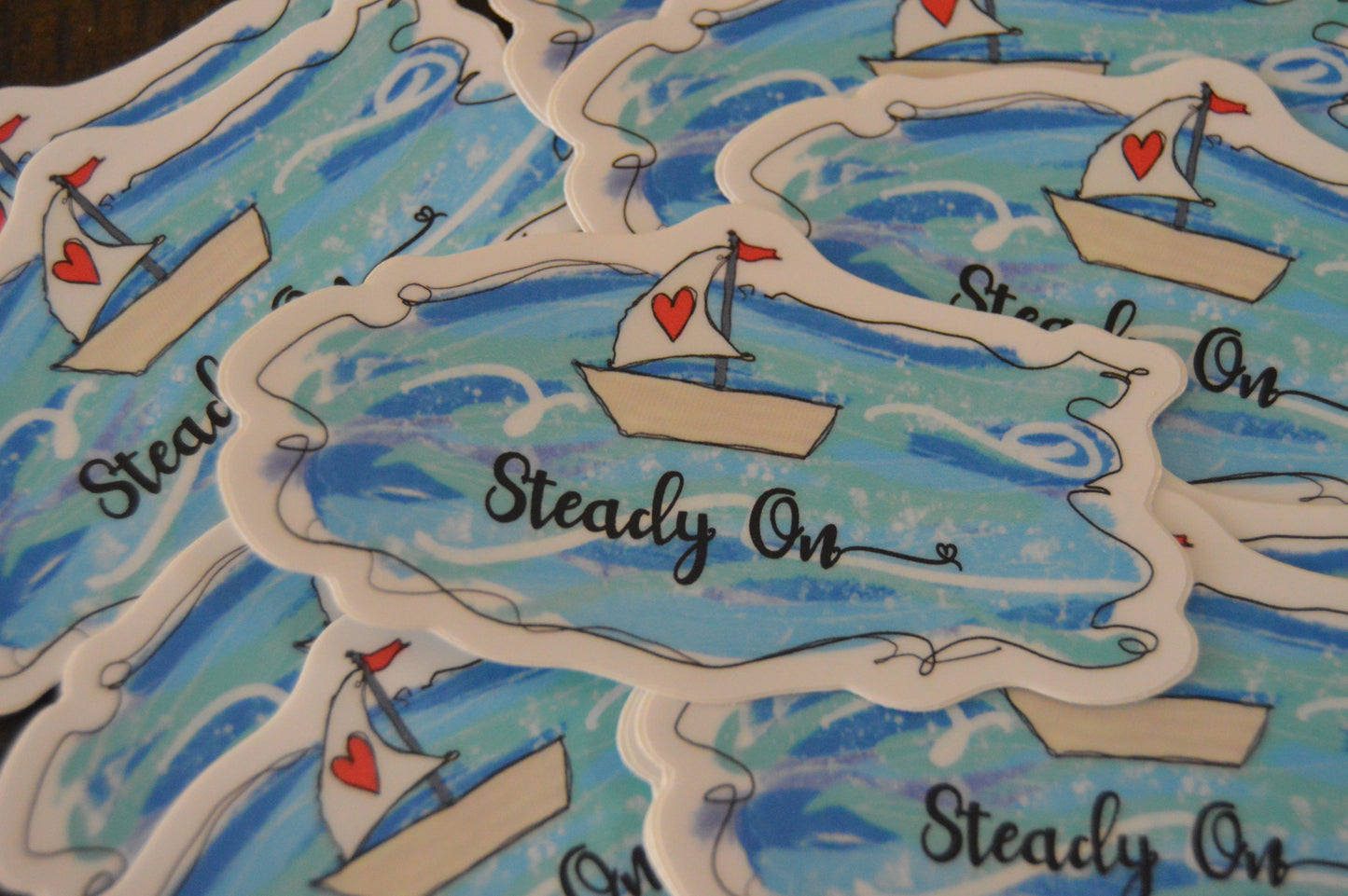"Steady On" Sticker 10 Pack
