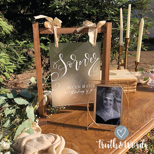 "Forever" Wedding Signage