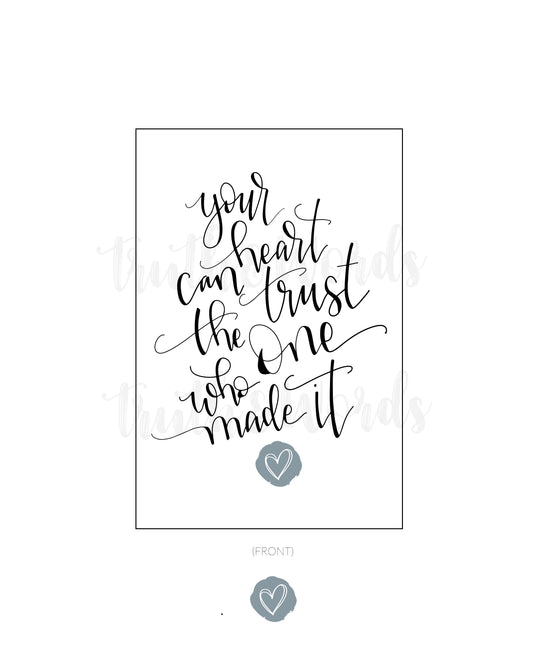 "Trust The One" 4 X 6 Card 25 Pack
