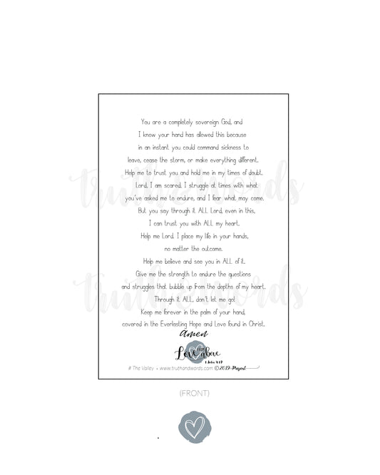 "The Valley" 4 X 6 Card 25 Pack